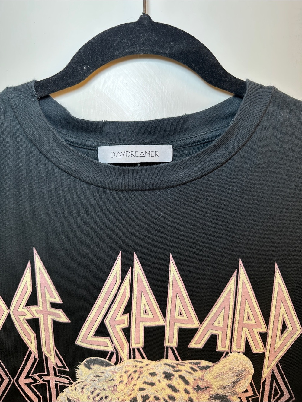 Daydreamer 'Def Leppard' Black Graphic Long Sleeve Tee - Picture 2 of 6